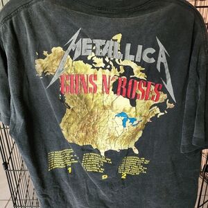 Guns, n roses, Metallica concert shirt 90's